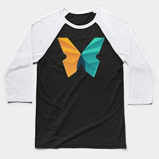 Butterfly Motif - Minimalist butterfly design for the environment Baseball T-Shirt